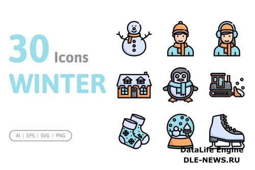 30 Winter Icons