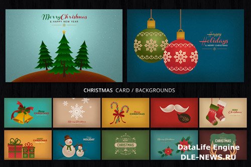 Christmas Cards Backgrounds