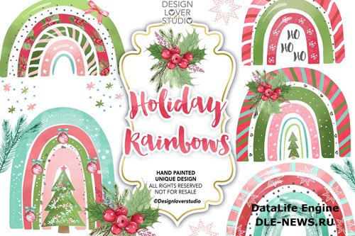 Holiday Rainbow design