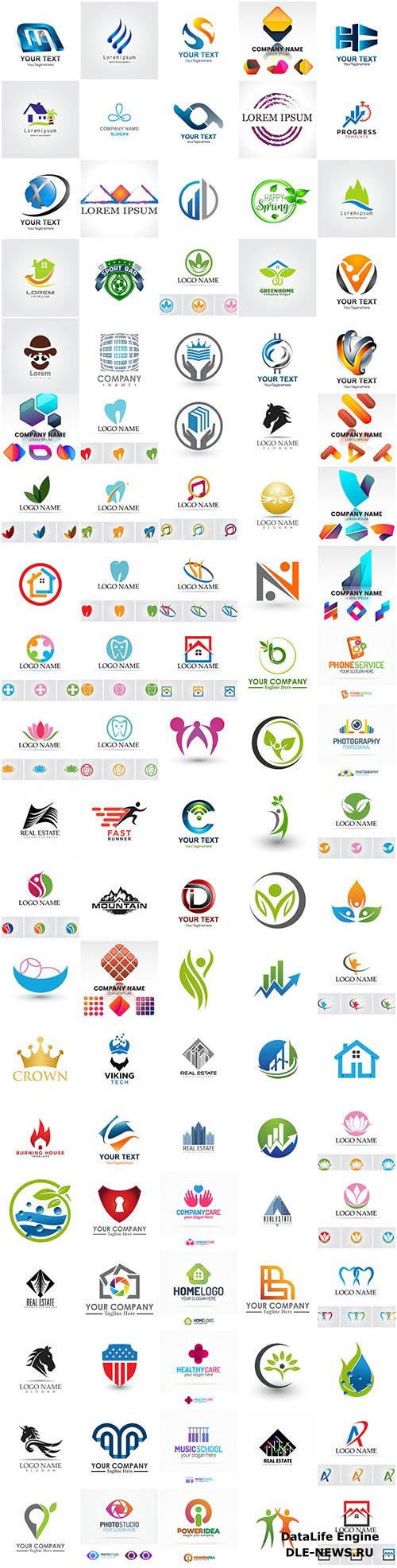 100 Bundle logo  vector design vol 1