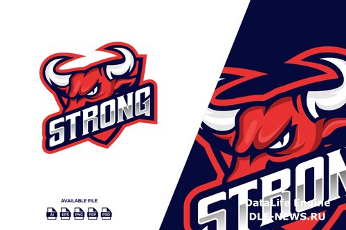 Strong Bull Esport And Sport Logo