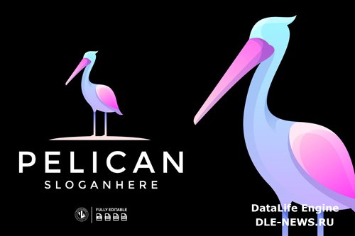 Pelican Gradient Logo Templates