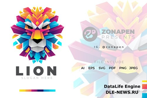 Lion Gradient Logo