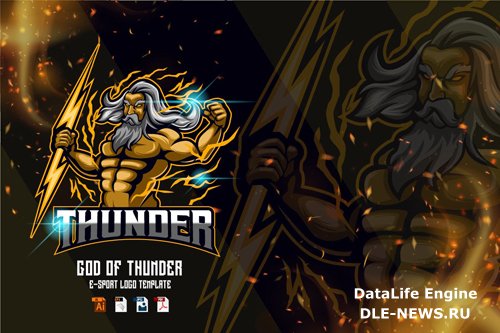 Thunder man E-sport logo