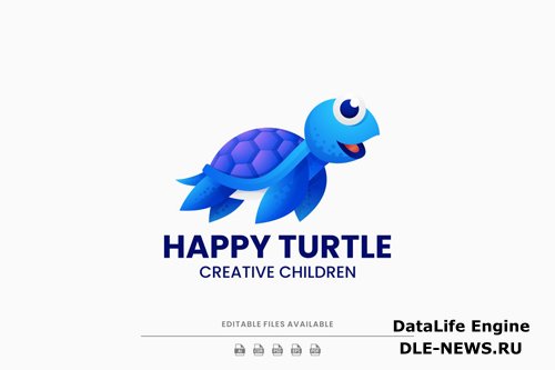 Happy Turtle Gradient Logo