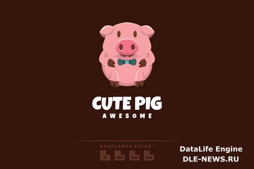 Cute Pig Logo