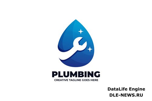 Water Mineral Plumbing Logo