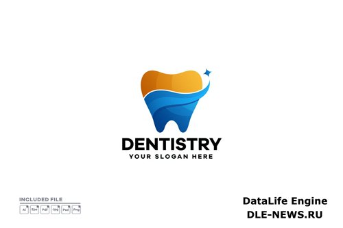 Tooth Gradient Logo Design