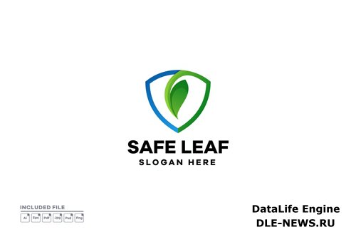 Leaf Privacy Gradient Logo Design