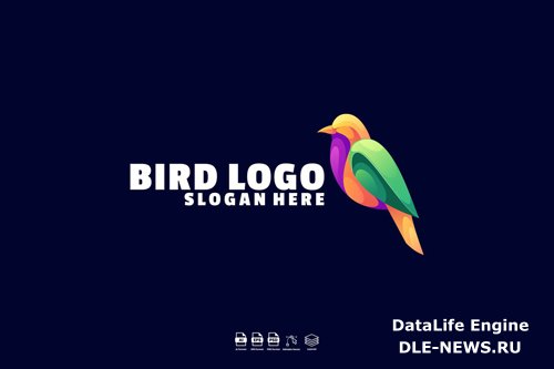 Bird Gradient Logo designs