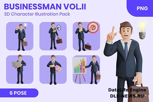 Businessman Vol.II 3D Character Set