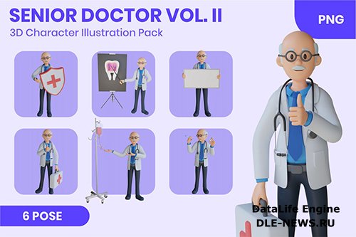 Senior Doctor Vol. II 3D Illustration