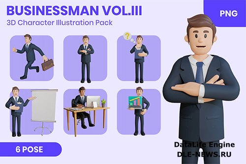 Businessman Vol.III 3D Character Set