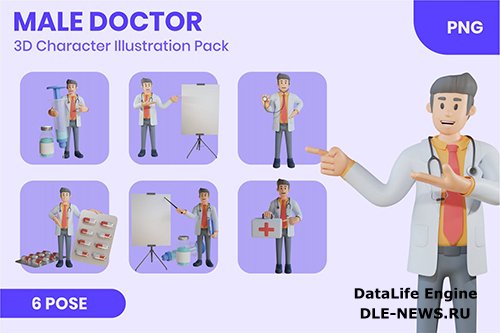 Male Doctor 3D Character