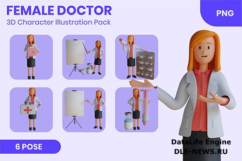 Female Doctor 3D Character