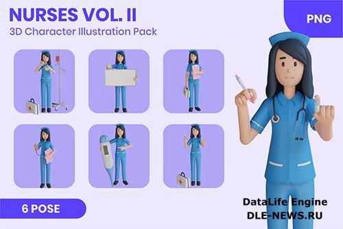 Nurses Vol.II 3D Character Set