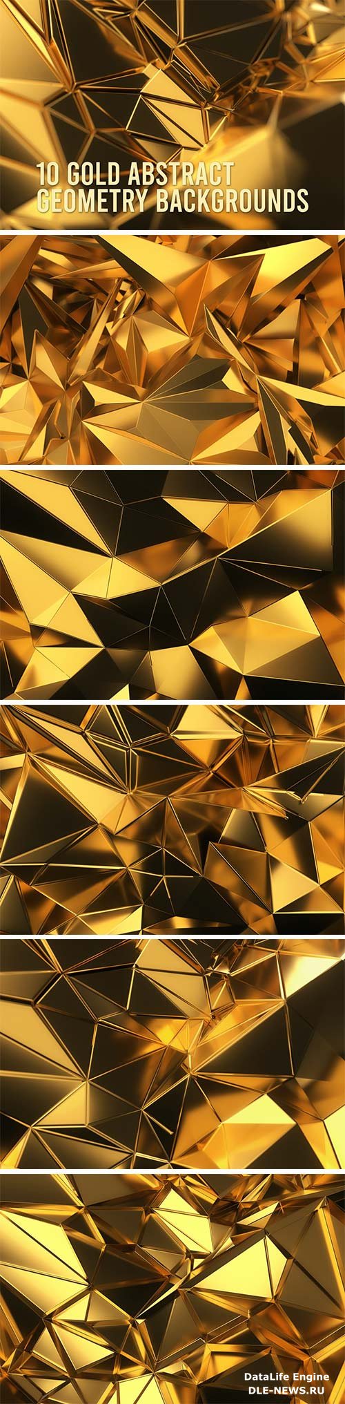 Gold Abstract Geometry Backgrounds