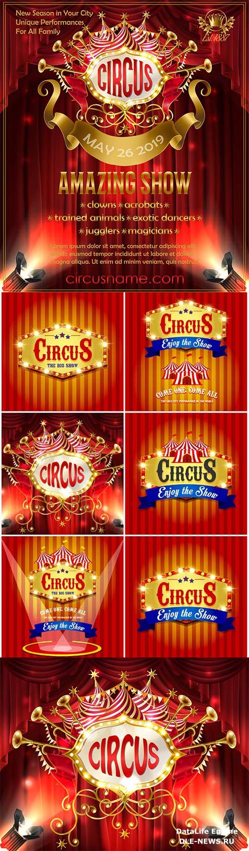 Circus, vector posters