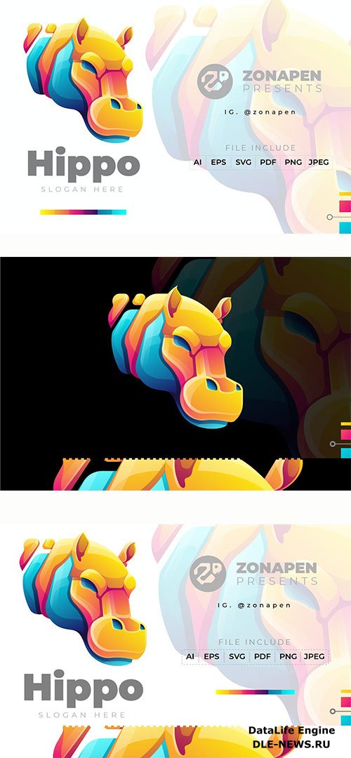 Hippo Gradient Logo