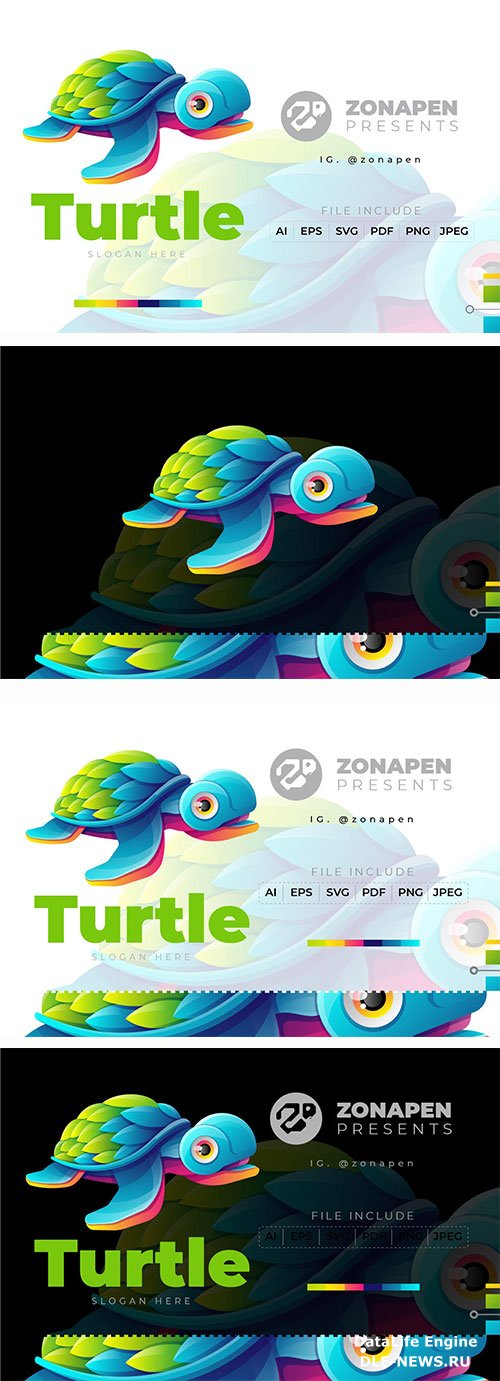 Turtle Gradient Logo