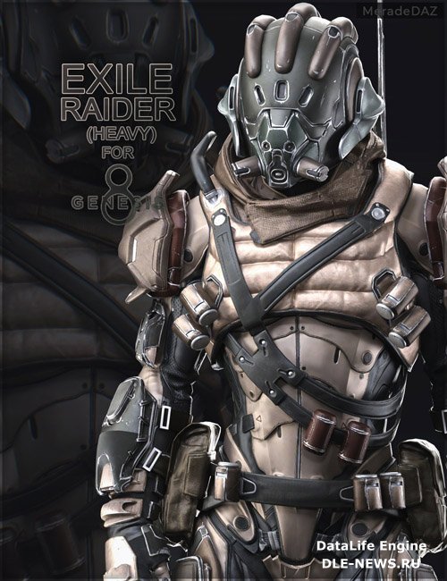 Exile Raider  Heavy  For Genesis 8 and 8 1 Male