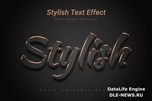 Stylish text effect psd