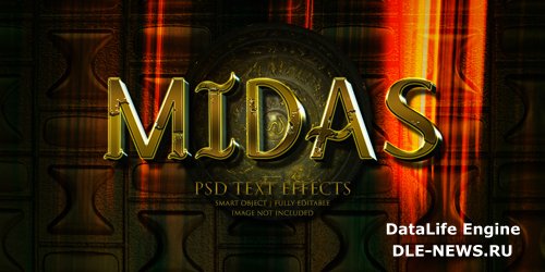 Midas text effect psd