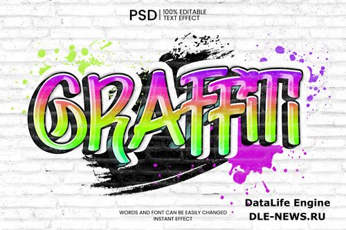 Graffiti text effect