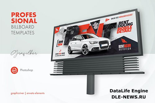 Rent A Car Billboard Templates