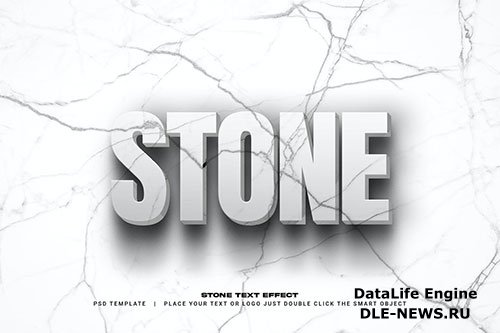 Stone text effect