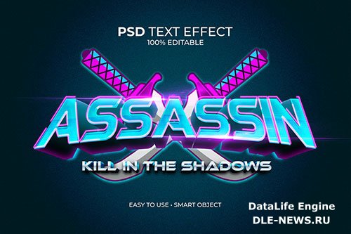 Esport Assassin Logo Text Effect