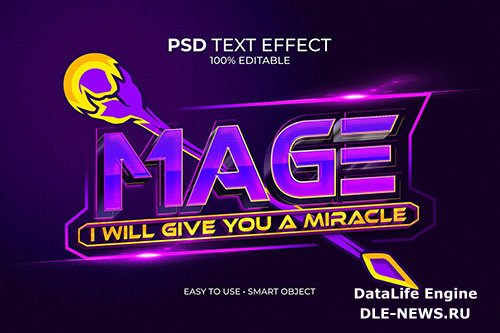 Esport Mage Logo Text Effect