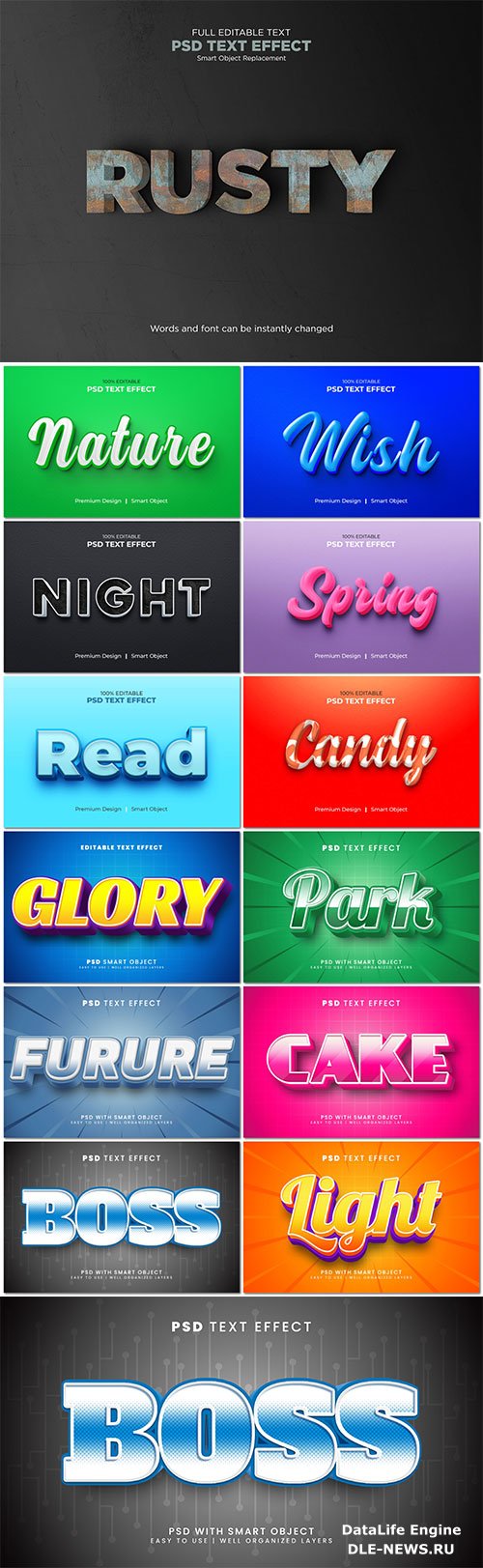 Psd text effect set vol 19