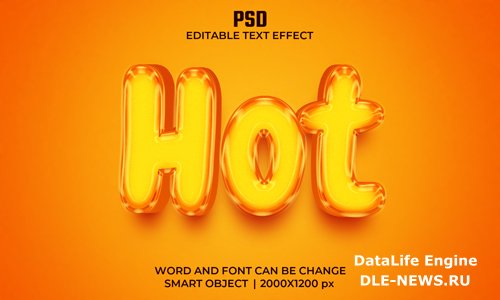 Hot 3d editable text effect premium psd with background