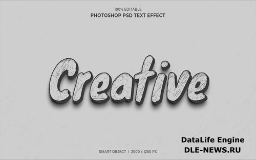Creative 3d editable text effect psd