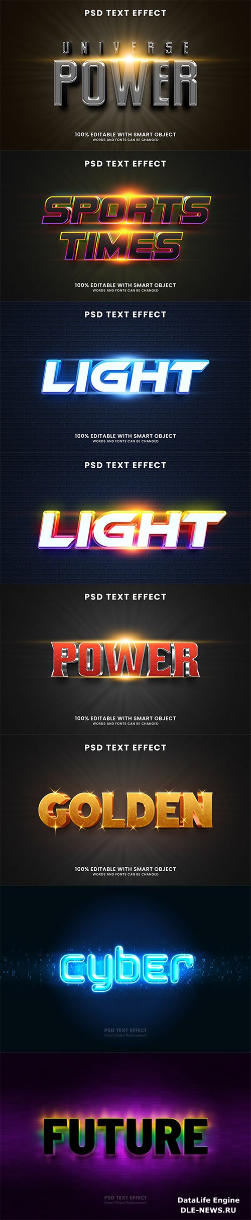 Psd text effect set vol 74