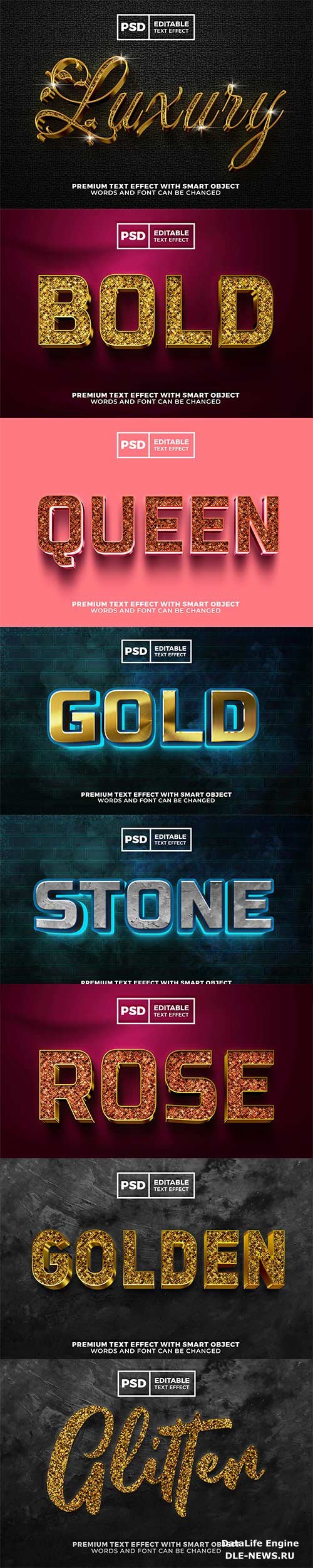 Psd text effect set vol 73