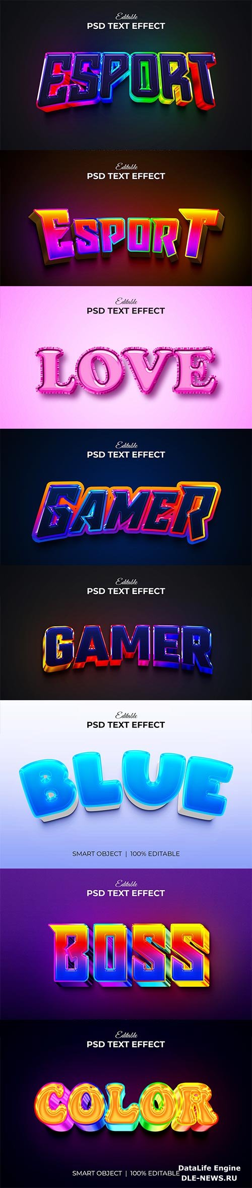 Psd text effect set vol 68