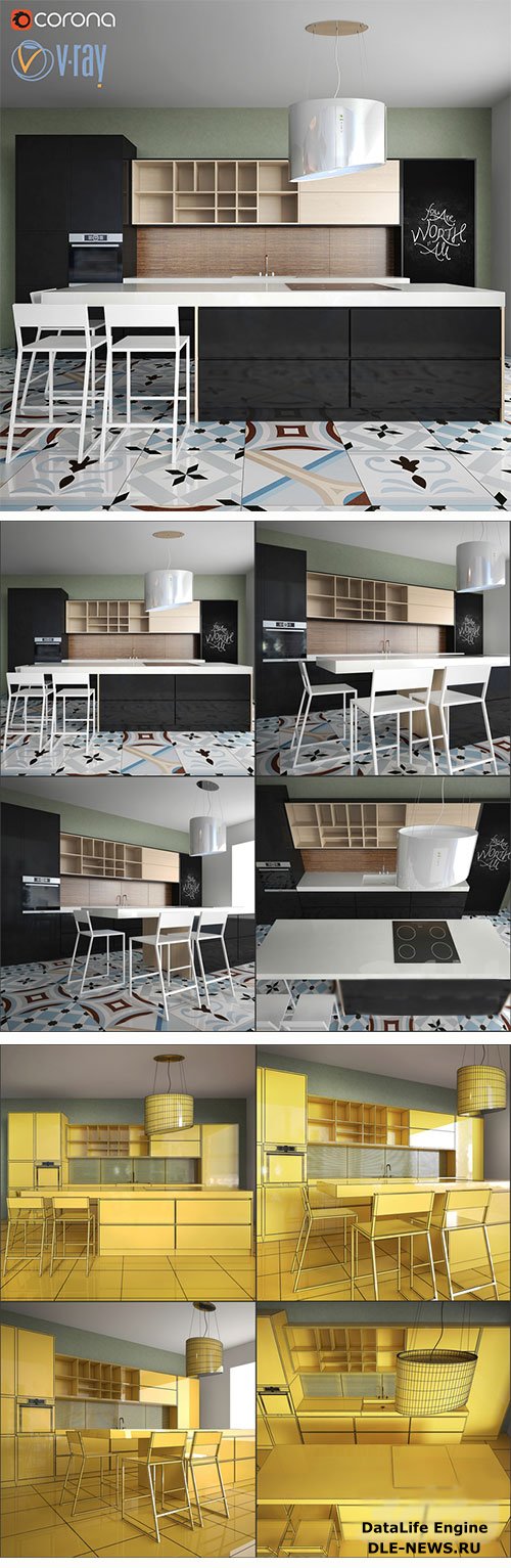 3D Models Kitchen Furniture XVI