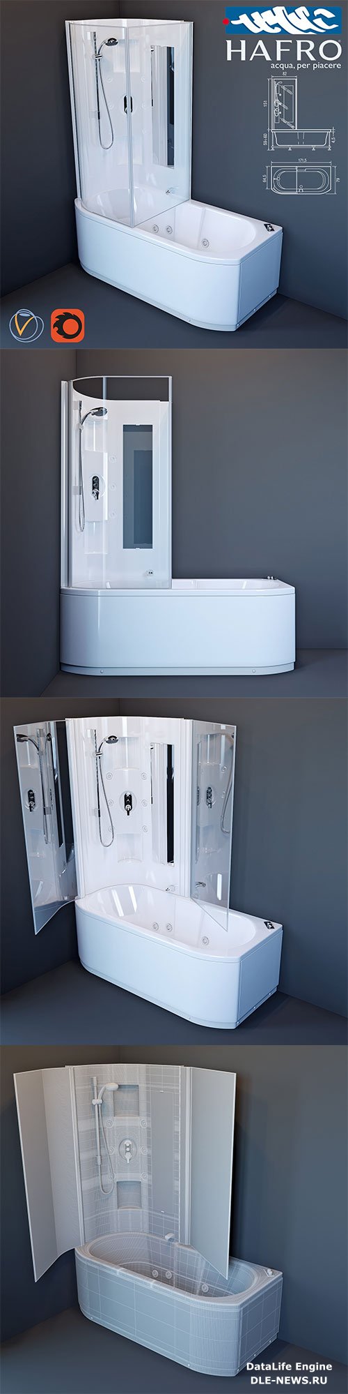 3D Models Bath Hafro Duo Box