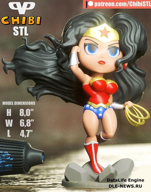 3DXM - Wonder Woman Chibi