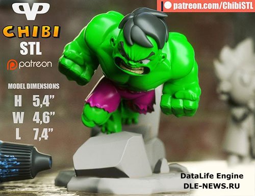 3DXM - Hulk Chibi (Marvel)