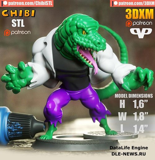 3DXM - Lizard Chibi