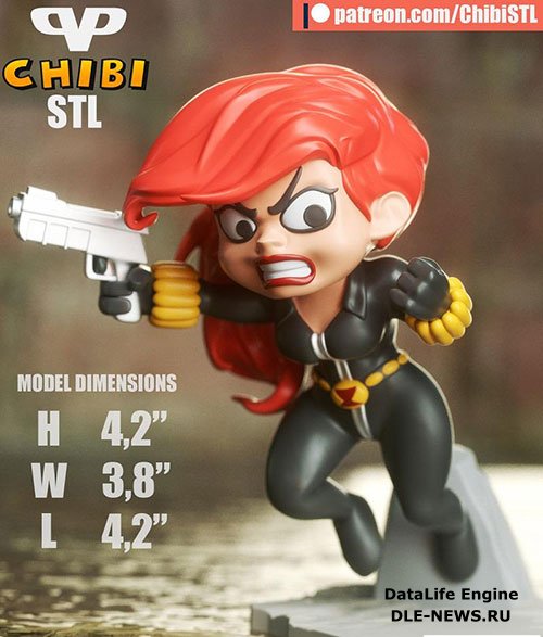 3DXM - Black Widow Chibi (Marvel)