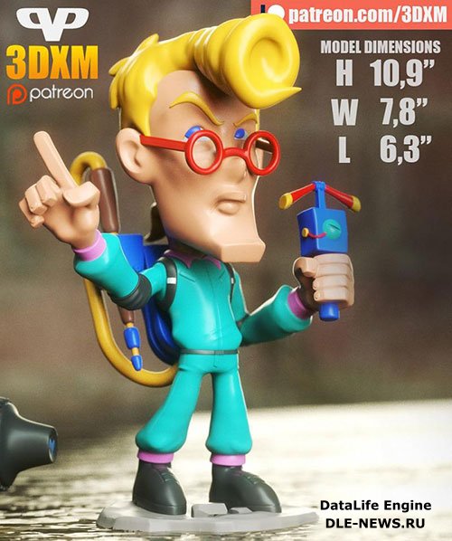 3DXM - Egon Spengler Chibi