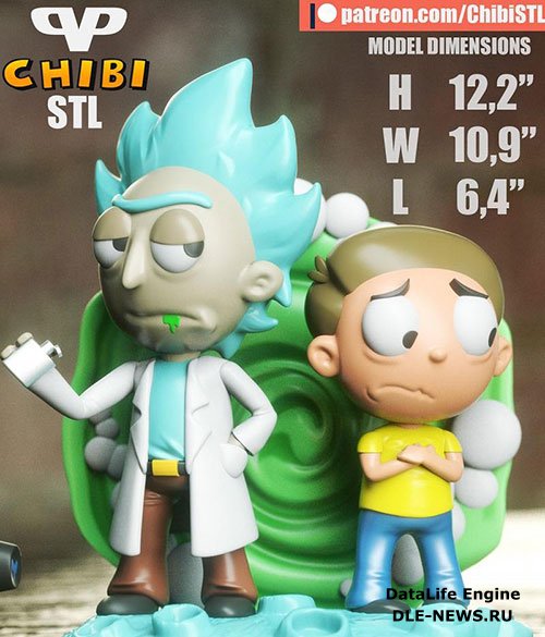 3DXM - Rick And Morty Chibi