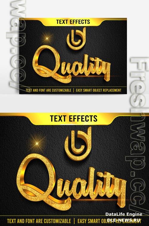 Quality text effect 3d correction