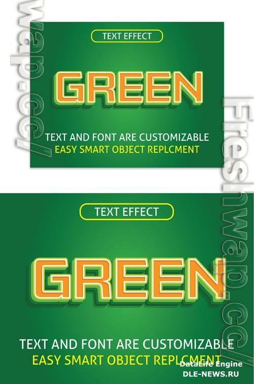 Text Effect Illustrator Style Effect Vector