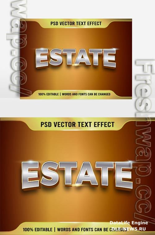 Editable Text effect Estate