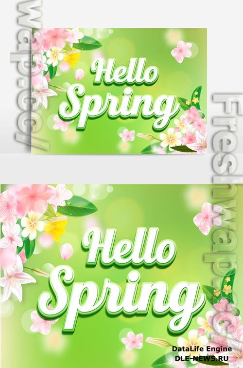 Beautiful Spring Text Effect vol 4